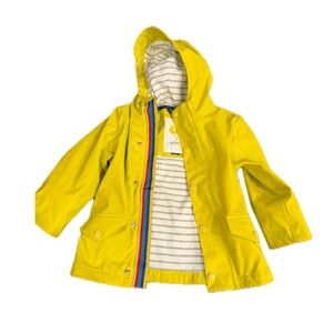 Mini boden 2-3 yellow raincoat rain jacket